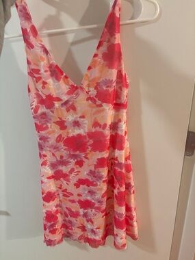 Princess Polly Pink & Coral Floral Mini Dress